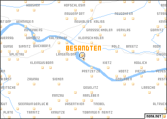 map of Besandten