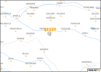 map of Beşan