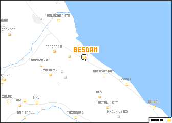 map of Beşdam