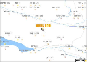 map of Beşdere