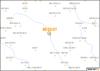 map of Beşdut