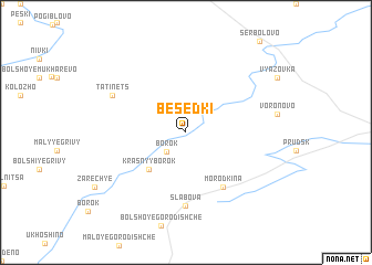 map of Besedki