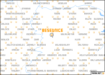 map of Besednice