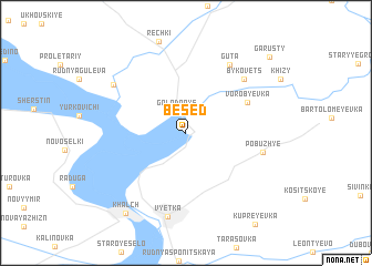 map of Besedʼ