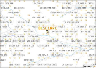 map of Beselare