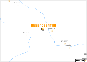 map of Besenge Batwa