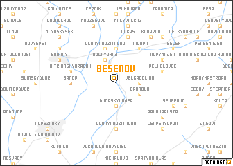 map of Bešeňov