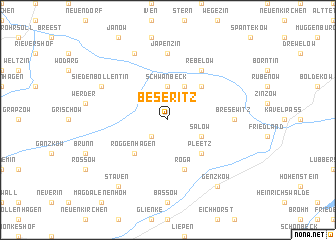 map of Beseritz