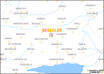 map of Beşevler