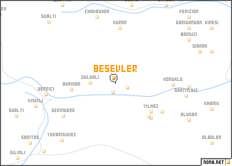 map of Beşevler