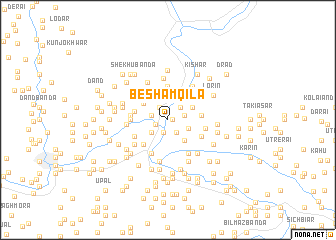 map of Beshām Qila