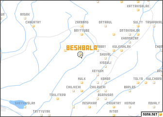 map of Besh-Bala