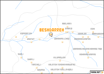 map of Besh Darreh