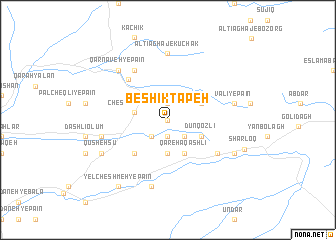 map of Beshīk Tapeh