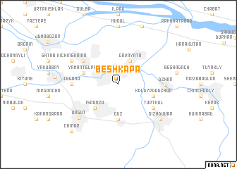 map of Besh-Kapa