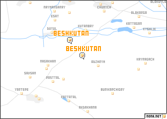 map of Beshkutan