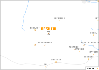 map of Besh-Tal