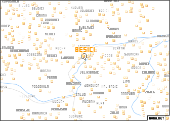 map of Bešići