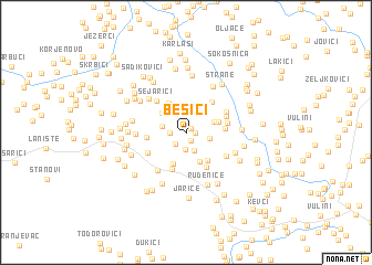 map of Bešići