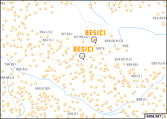 map of Bešići