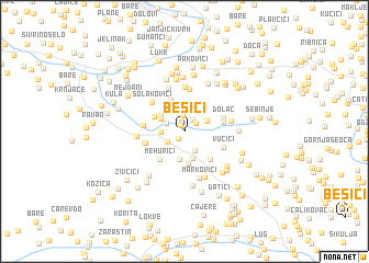 map of Bešići