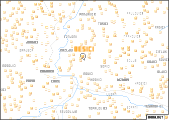 map of Bešići