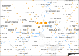 map of Besigheim