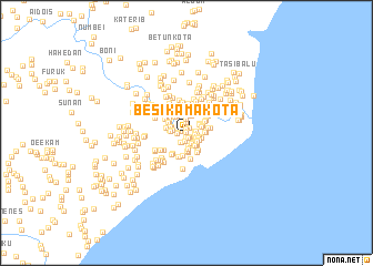 map of Besikama Kota