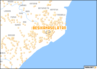 map of Besikama Selatan