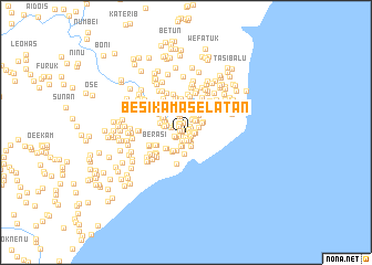 map of Besikama Selatan