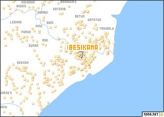 map of Besikama