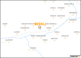 map of Beşikli