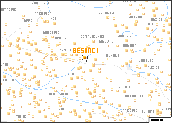 map of Bešinci