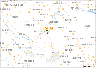 map of Besinje