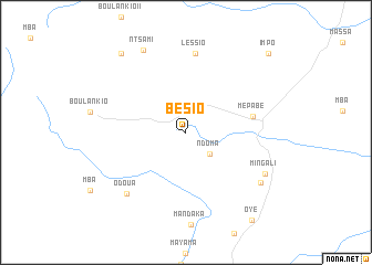 map of Bésio