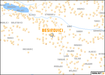 map of Beširovići