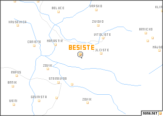 map of Bešište