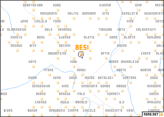 map of Besī