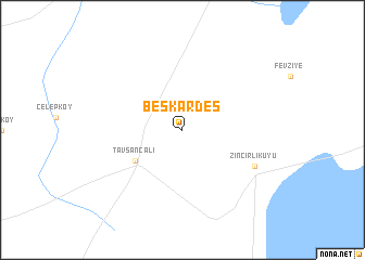 map of Beşkardeş