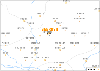 map of Beşkaya