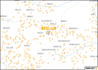 map of Bešlija