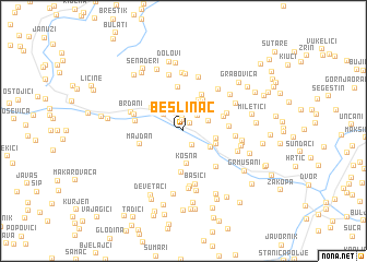 map of Bešlinac