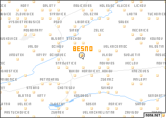 map of Běsno