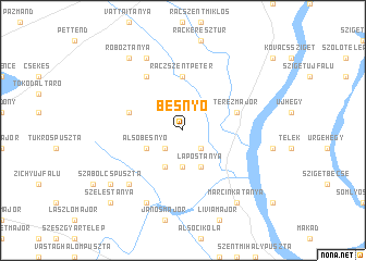 map of Besnyő