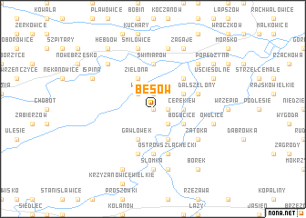 map of Besów