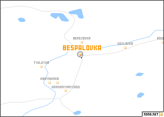 map of Bespalovka