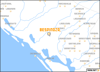 map of B. Espinoza