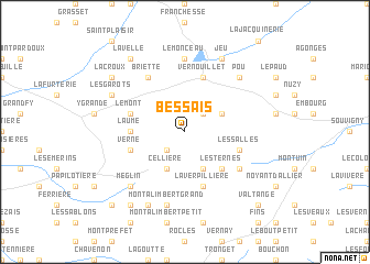 map of Bessais