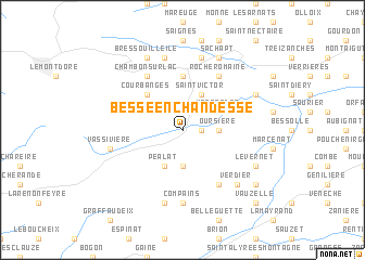 map of Besse-en-Chandesse