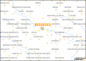 map of Bessèges